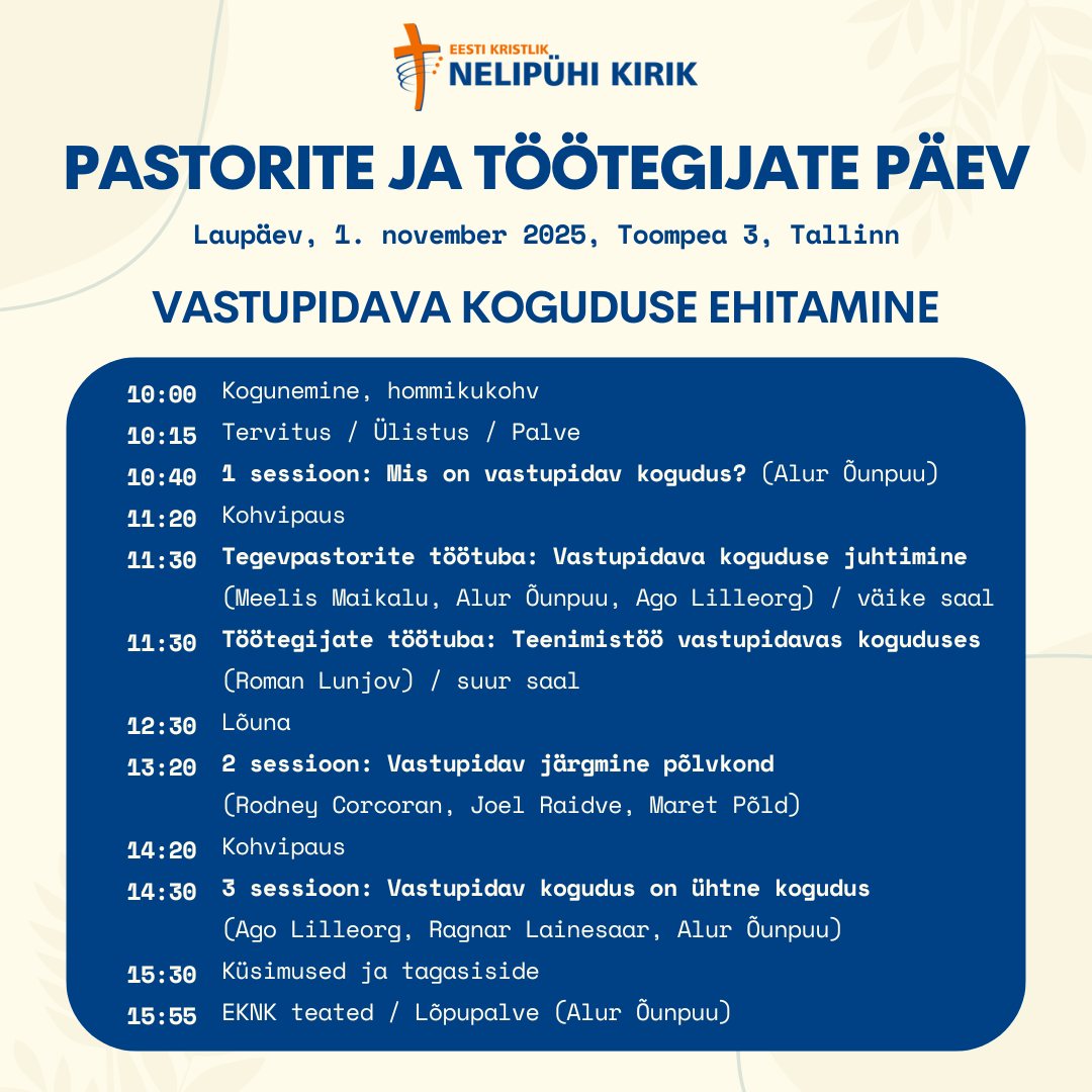 Pastorite päev 1.11 KAVA